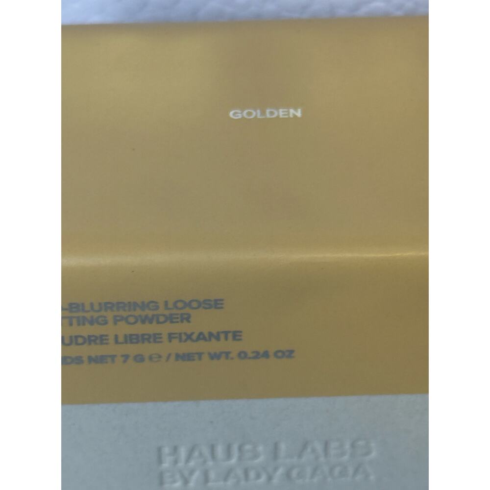 Haus Labs by Lady Gaga Bio-Blurring Loose Setting Powder 7g- GOLDEN - NEW in BOX - Picture 2 of 3